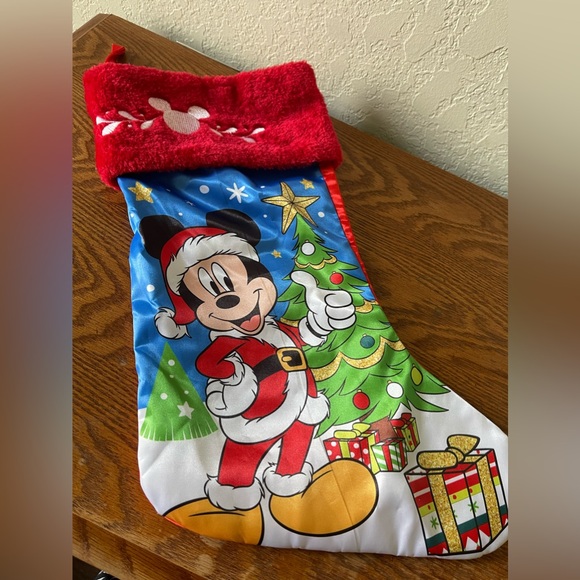 Disney Christmas 20 in Mickey Mouse Christmas Tree Stocking - Picture 7 of 9